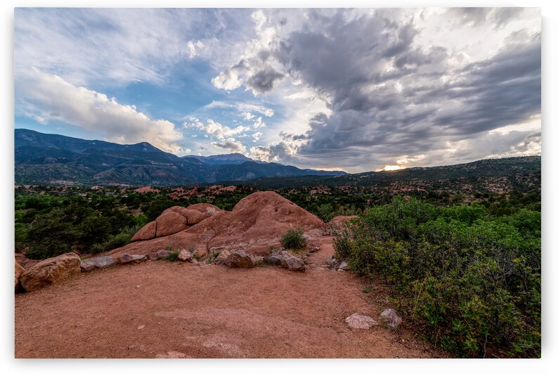 Ending The Day Hiking Colorado Springs by Jennifer White