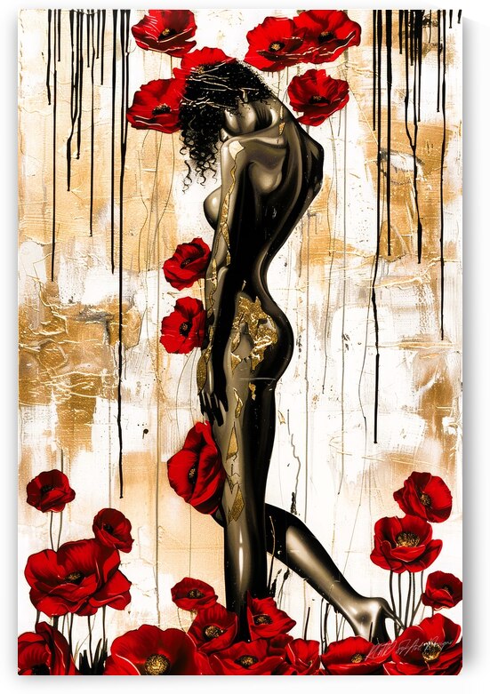 Posing With Flowers 4 by SykArt Designs