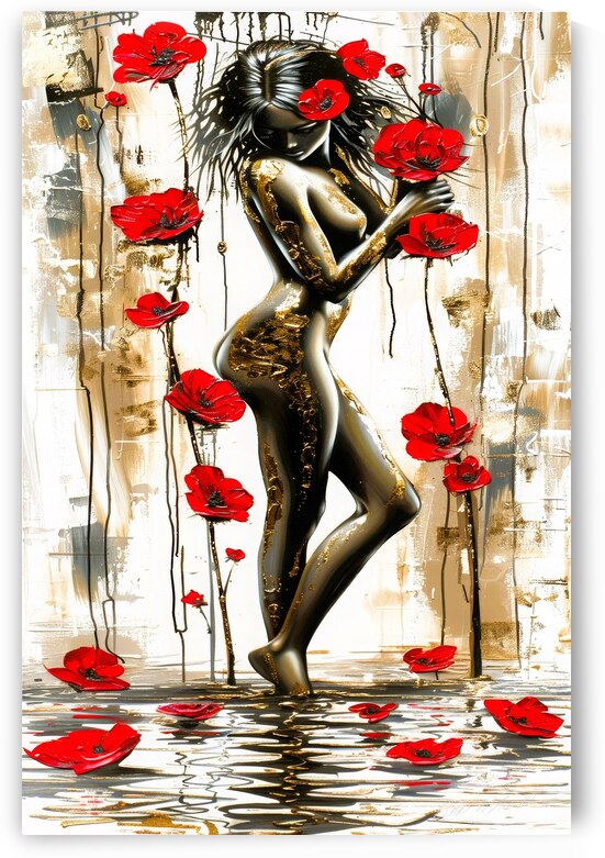 Posing With Flowers  by SykArt Designs