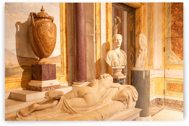 Rome Italy - Borghese Gallery - ancient art museum interior by Paolo Modena