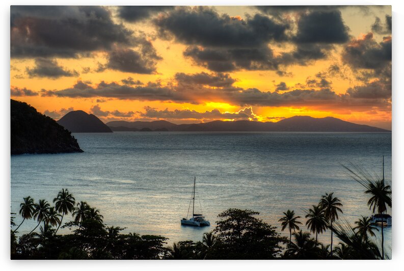 Sunset at Cane Garden Bay by Gary M Slane