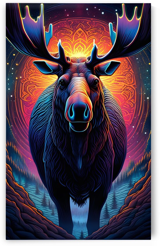 Tribal moose by Sen Tinel