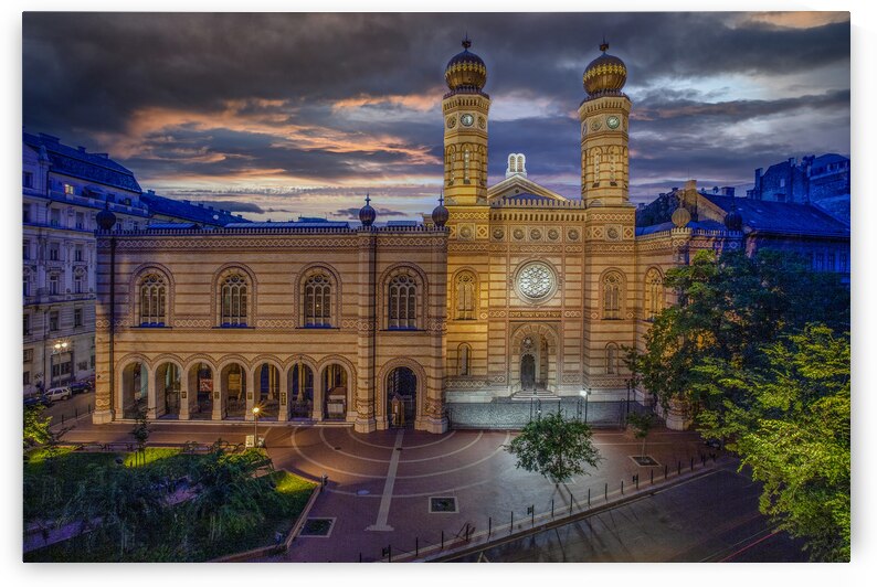 Exterior of the Dohany Street Synagogue Budapest Hungary  by Judaic Gallery