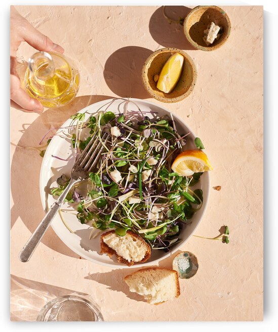 Microgreens salad by Kata Endrodi Photography