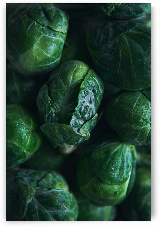 Brussels sprouts close up by Kata Endrodi Photography
