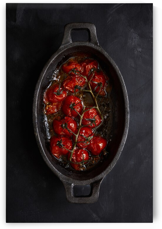 Oven roasted cherry tomatoes by Kata Endrodi Photography