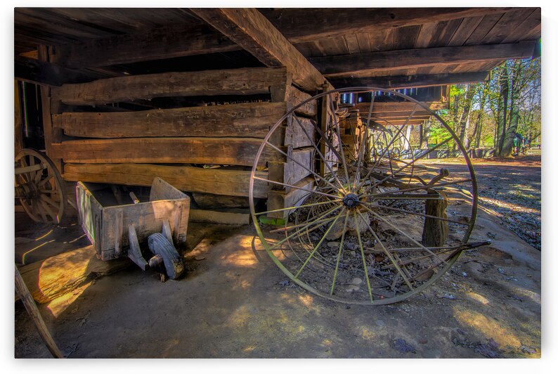 Cades Cove Barn Farm Equipment by Norma Brandsberg Photography