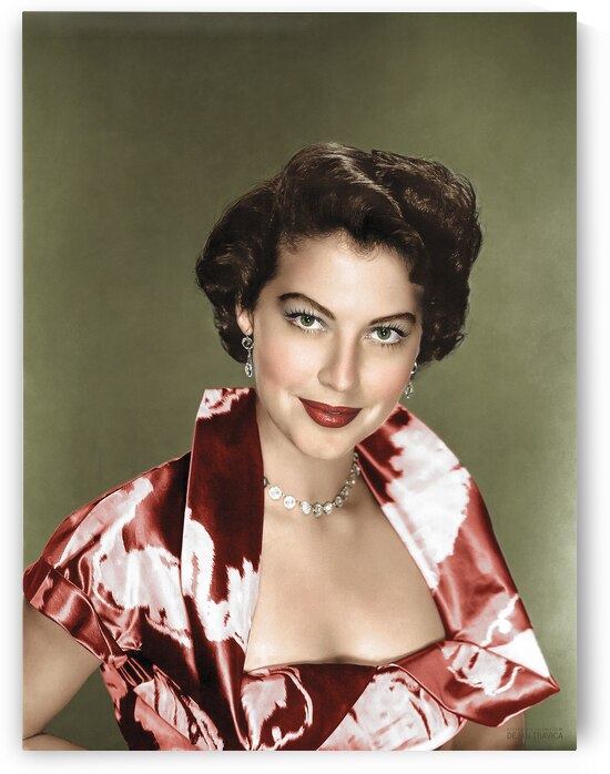 Ava Gardner the famous movie icon 1951. Colorized by Dejan Travica
