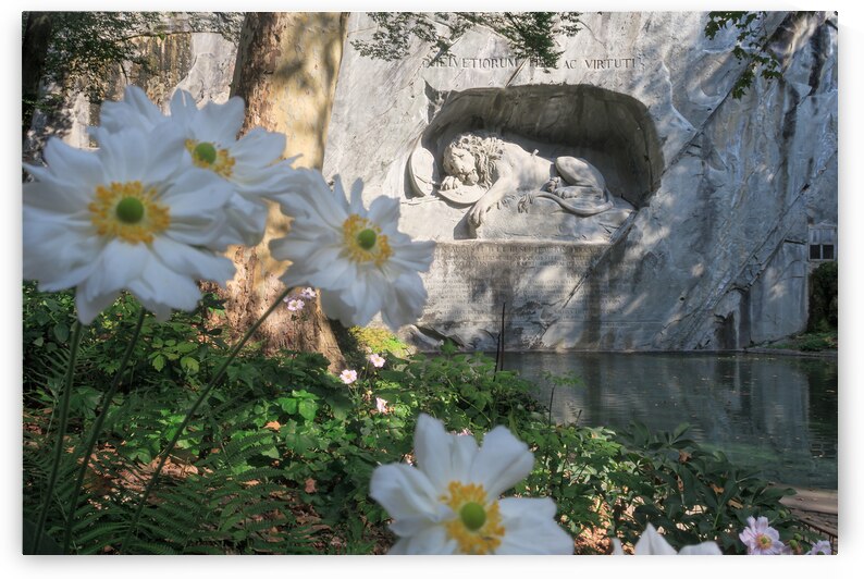 The Lion Monument of Lucerne Switzerland by Mary Lee Dereske