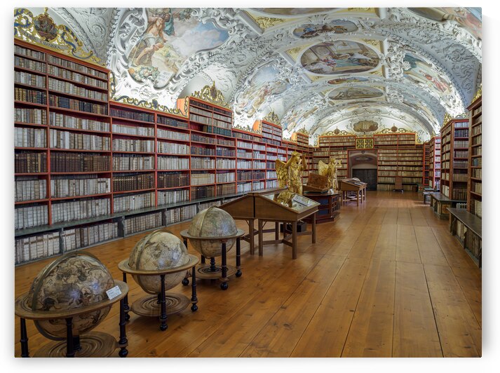Prague Czech Republic -Strahov Monastery Library - Theological Hall  by Mary Lee Dereske
