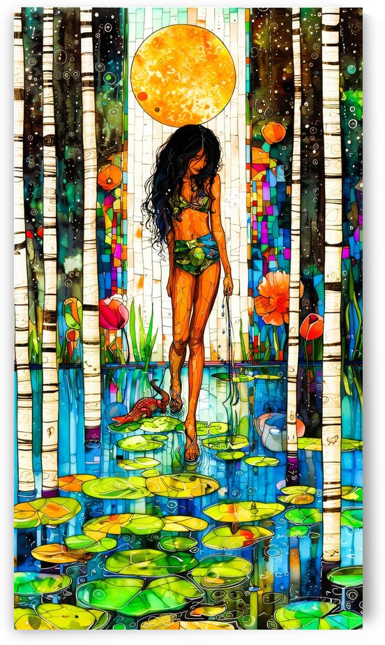 Pet Alligator Model 6 - Lily Pond Strut by SykArt Designs