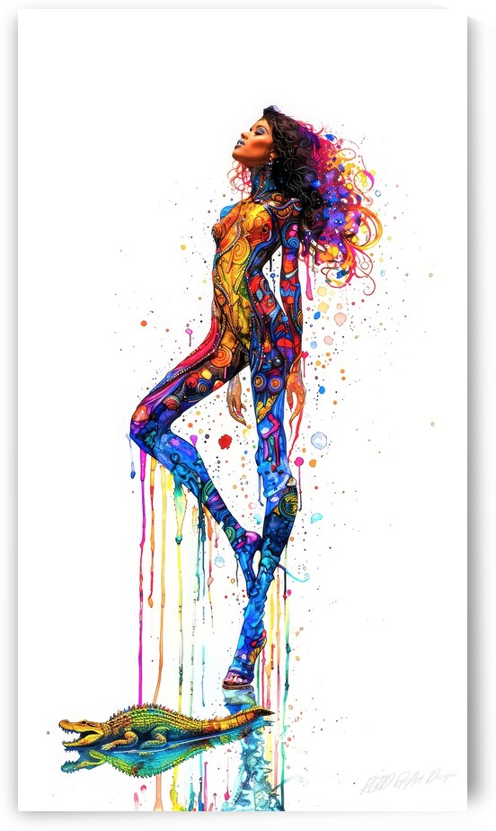 Pet Alligator Model 5 - Dynamic Pose by SykArt Designs