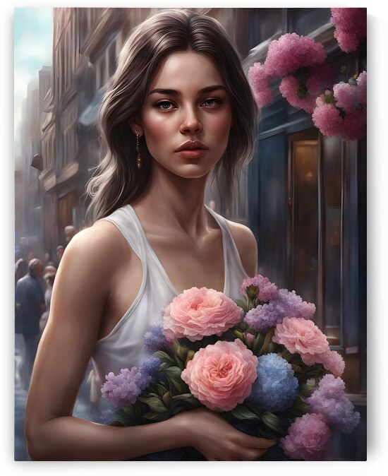 Flower Vendor Girl by One Simple Gallery