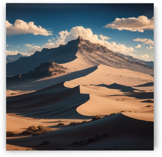 Breathtaking view of a desert landscape with towe by Digital art
