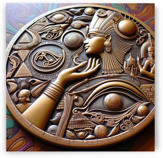 Kemetic Base Relief - Eye of Heru  Vol. 1 by Jacqueline Taylor Adams