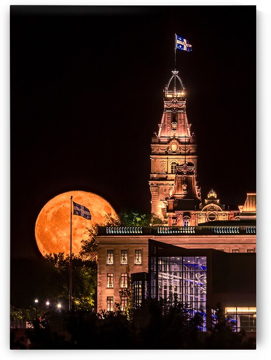Quebec Moon Rise by Geoffrey Prior