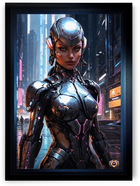 An Android Assassin Seeks Her Prey Mesmerizing AI Concept Art by Xzendor7 by xzendor7