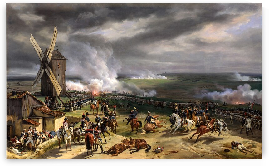 Vintage Oil Painting Battle of Valmy by One Simple Gallery