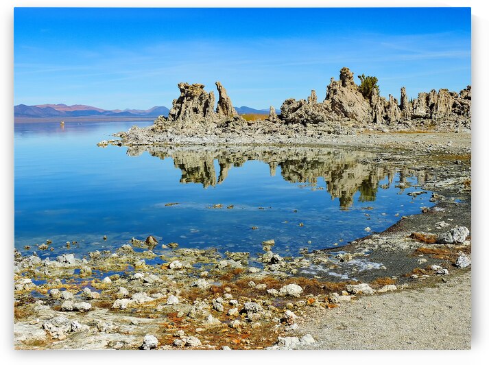 Sierra Mono Lake Tufa Reflections by Norma Brandsberg Photography