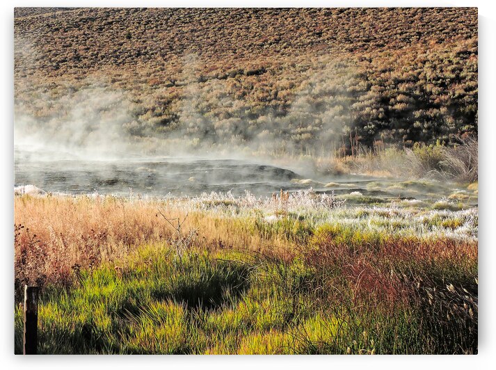 Layered Colorful Sierra Hot Spring  by Norma Brandsberg Photography