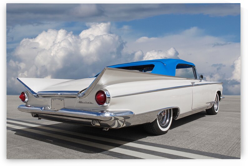 1959 Buick Convertible Rear by Gill Billington