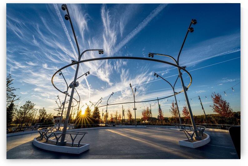 Omaha Skate Ribbon Morning Sunburst by Jennifer White