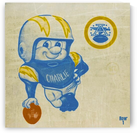 San Diego Chargers Charlie Art by Row One Brand