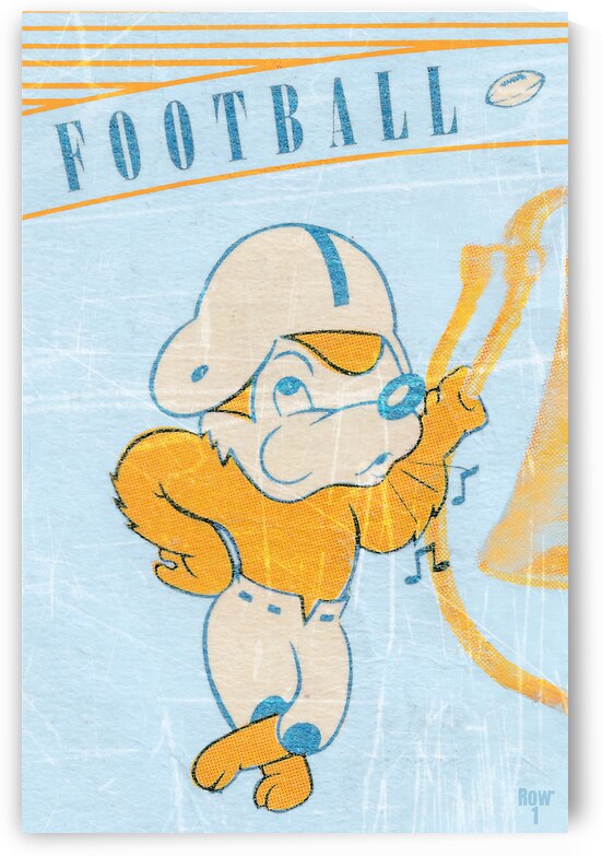 1954 UCLA Bruins Ticket Stub Remix Art by Row One Brand