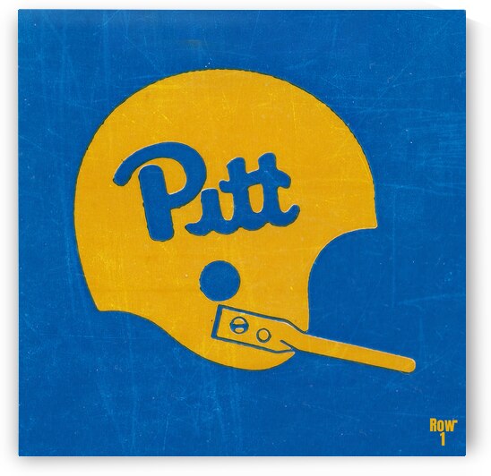 1984 Pitt Panthers Helmet Art by Row One Brand