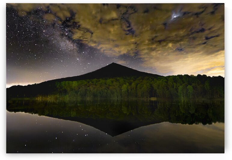 Peaks of Otter Milky Way Lake View by Norma Brandsberg Photography