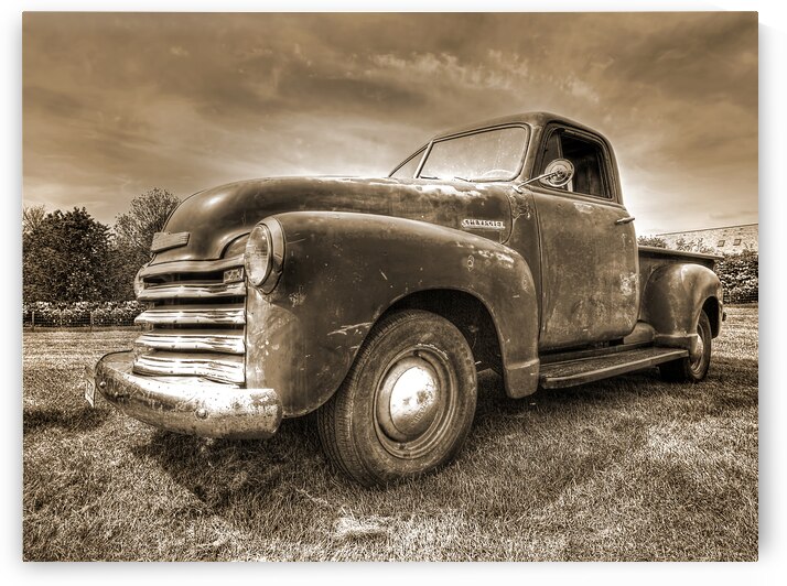 The Workhorse in Sepia - 1953 Chevy Truck by Gill Billington