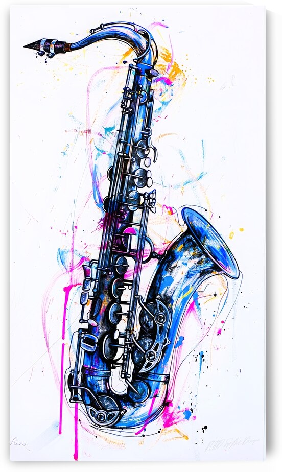 Solo Saxophone - Play Music Player by SykArt Designs