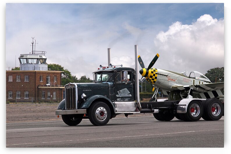 Kenworth Hauling p-51 by Gill Billington