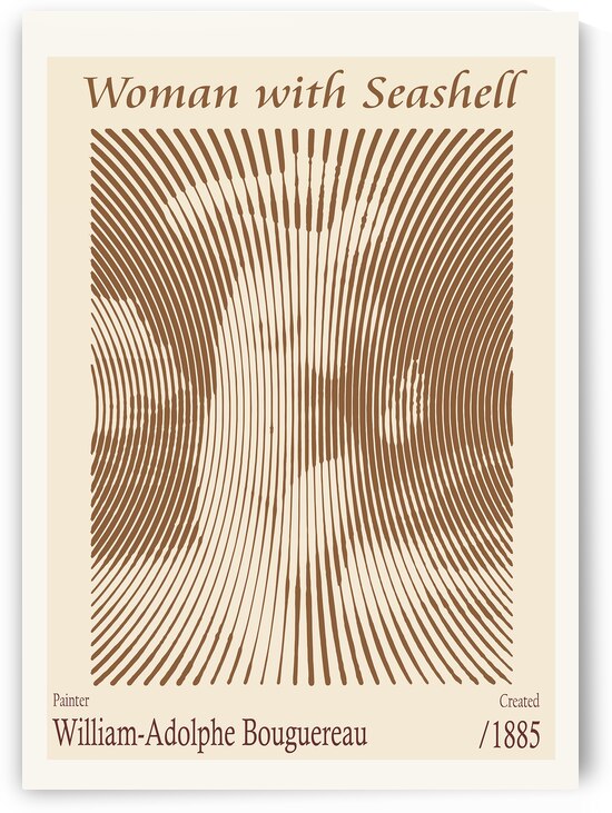 Woman with Seashell – William-Adolphe Bouguereau 1885 by The Hypnotized Art