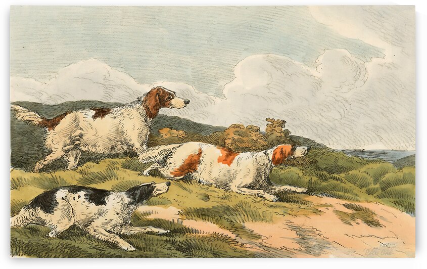 Running hounds by Henry Thomas Alken  by Row One Brand