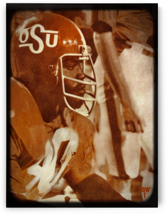 1976 Oklahoma State Cowboys Viewfinder Art by Row One Brand