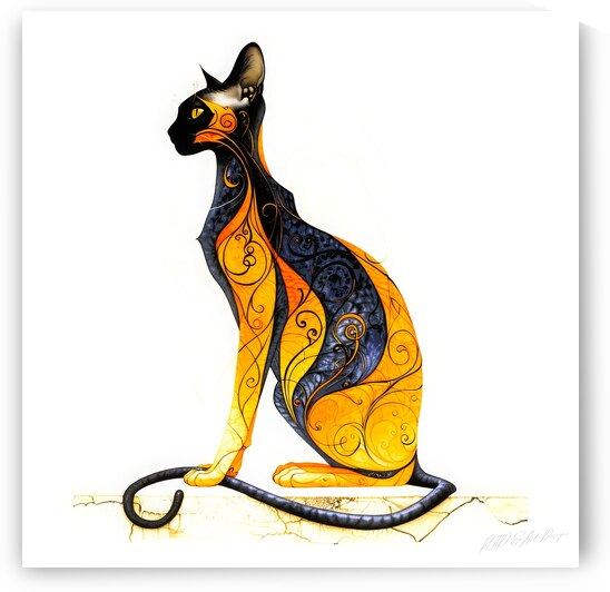 Chat - Syrian Cat by SykArt Designs