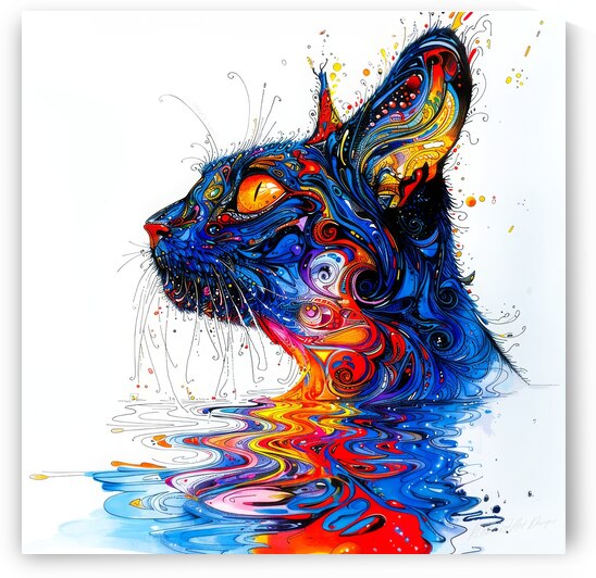 Kitty Cut - Cat Mirage by SykArt Designs