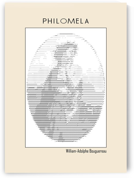 Philomela – William-Adolphe Bouguereau 1861 – ascii art by Doa Project