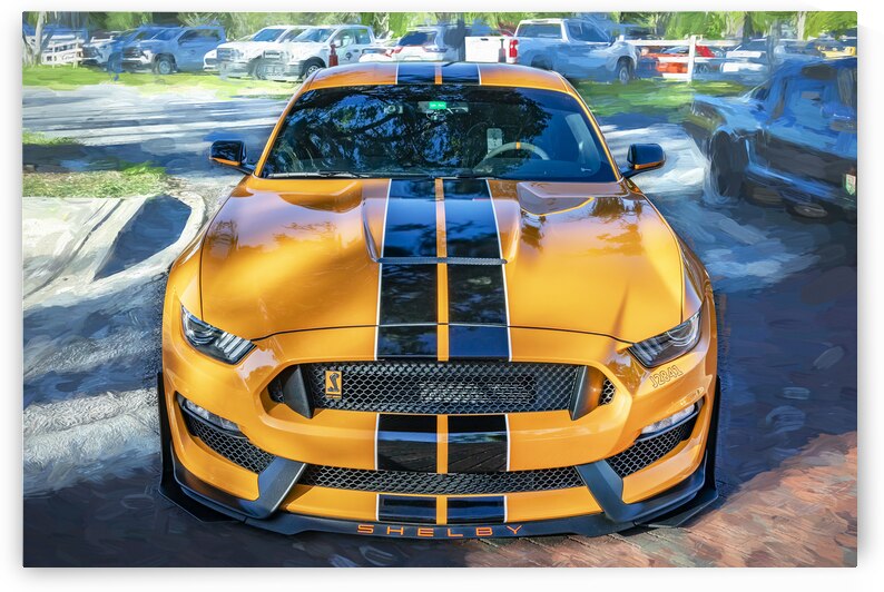 2023 Twister Orange Ford Shelby Mustang GT350 X 5 by Rich Franco