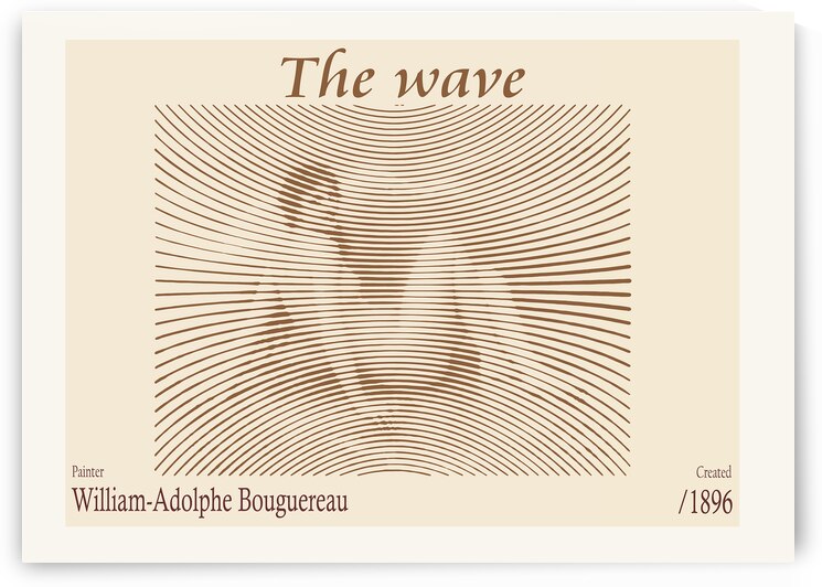 The wave 1896 – William-Adolphe Bouguereau 1825-1905 by The Hypnotized Art