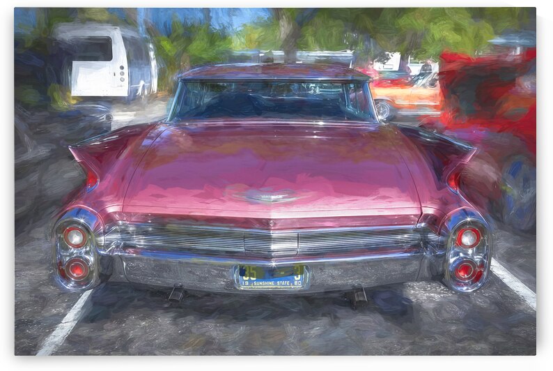1960 Pink Cadillac Flattop Series 62 X 2 by Rich Franco
