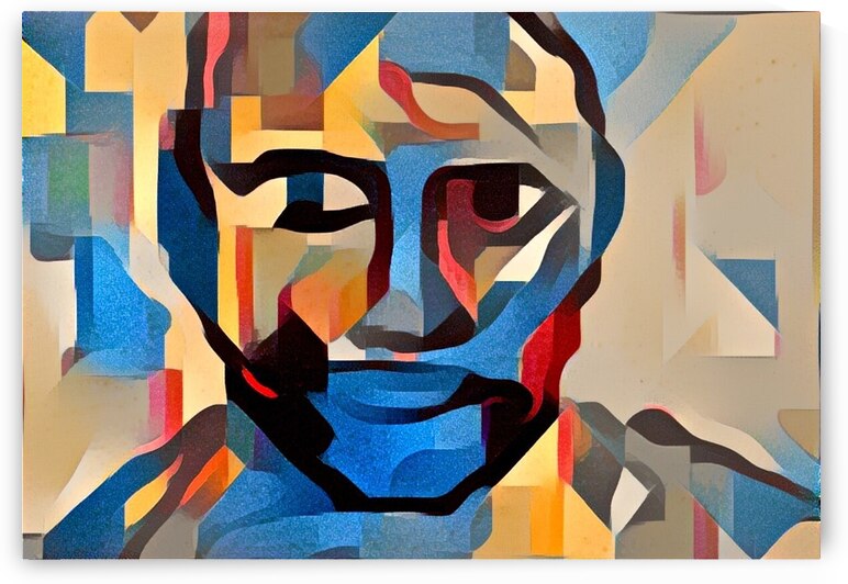 Fragmented Portrait: Geometric Gaze by Luciano