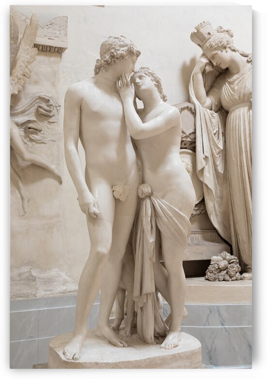 Venus and Adonis by sculptor Antonio Canova 1794 - plaster by Paolo Modena
