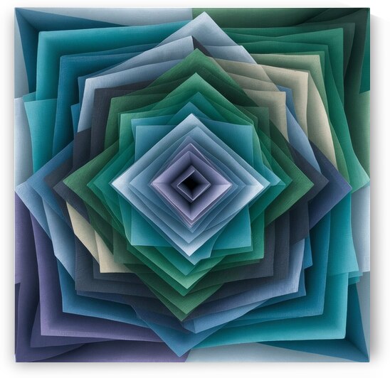 a visually striking and thought provoking artwork Nested squares by ysfhul