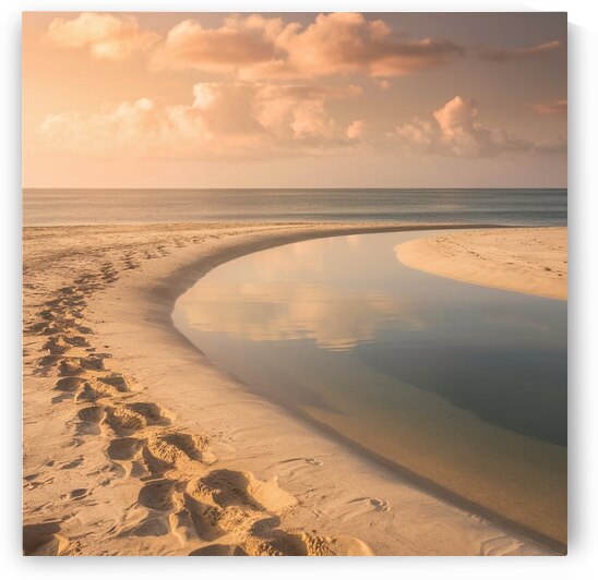a stunning serene coastal landscape featuring a p by 9 A8do 6