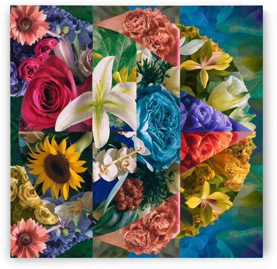 a beautifully designed and intricate floral compo by Hidden codes