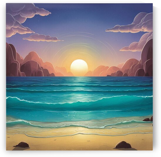 Calm seascape by marian magdy