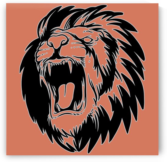 Lion head black by Bayu Perkasa