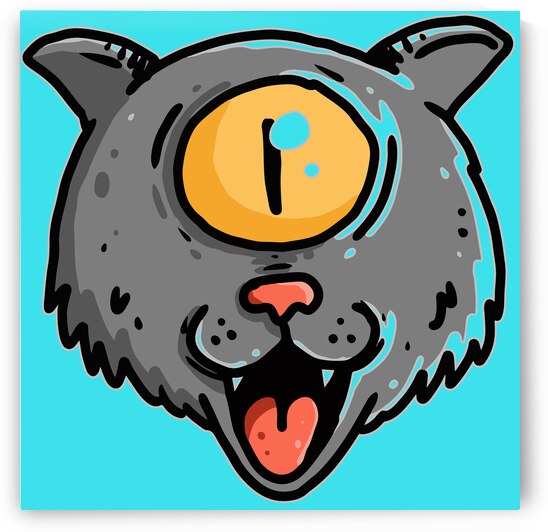 object cartoon monster one eye wolf by Bayu Perkasa